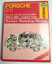 J.H Haynes Manuel PORSCHE 911 Coupe & TARGA 1986 LIVRE TRANSPORT Mecanique YH1