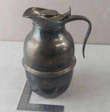 Ancien pichet théière / cafetière / thermos, en métal argenté, Standard Italy