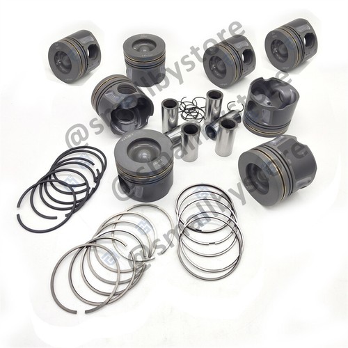 Diesel piston with ring - x,