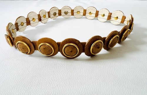 Rare ceinture cuir exotique - rare, en