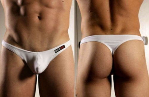Slip string blanc sexy - l,