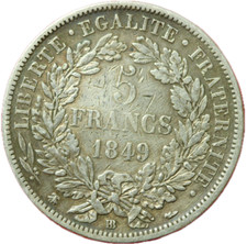 #12957 - 5 francs 1849 BB