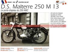 DS MALTERRE 250 M13 ( M 13 ) 1953 Fiche Moto 000164