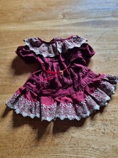 Robe ancienne pour grande poupée début 1900