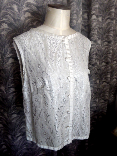 Top chemisier rétro vintage - top,