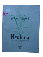 ANCIEN HERBIER D'ECOLE  / BOTANIQUE / 1975