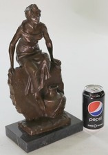 buste de jeune femme en bronze