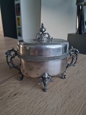 Ancien sucrier Métal Argenté J.Fraget 1824-1944