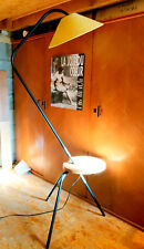 LAMPADAIRE 1950 en col de cygne et tablette palette de peintre