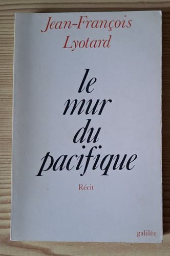 Lyotard le mur du - j.f.,