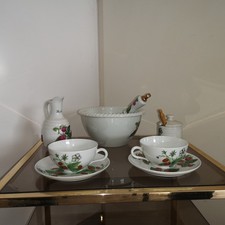 Service à Fraises Porcelaine