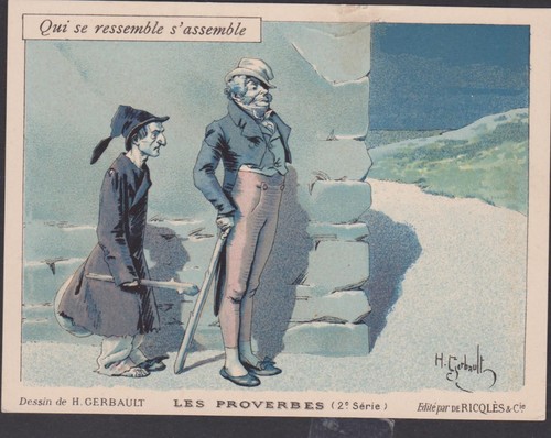 Ancien chromo publicitaire - chromo,