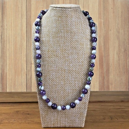 Collier pierres naturelles - collier,