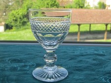 Verre à vin ou porto en cristal de saint louis du modèle trianon h 9,8 cm lotC