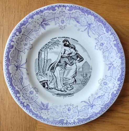 Assiette parlante ancienne