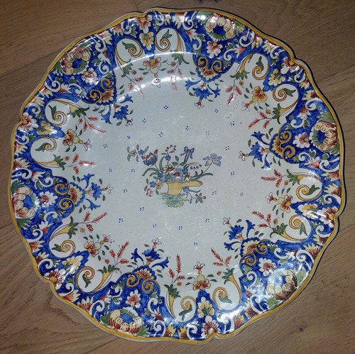 Grand plat faience - plat, de