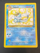 CARTE POKEMON AQUALI 28/64 ÉDITION 1 FR RARE WIZARDS JUNGLE - EXC