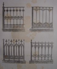 Lithographie de Grilles en fer