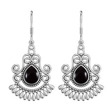 Véritable Onyx Noir Gemmes