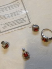 Parure De Bijoux Fantaisie/Ambre