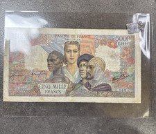 5000 francs Empire Français type 1942  31=05=1946 DU ? Numéro de série Fun 2444
