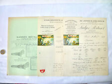 PÊCHE BON DE COMMANDE + PUB NASSE ET BLÉ R. BLONDEAU 1929/1937 SOUPPES/LOING (2)