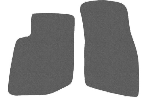 Graphite velour avant tapis - graphite,
