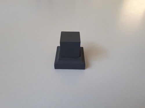 Socle bois peint gris - socle,
