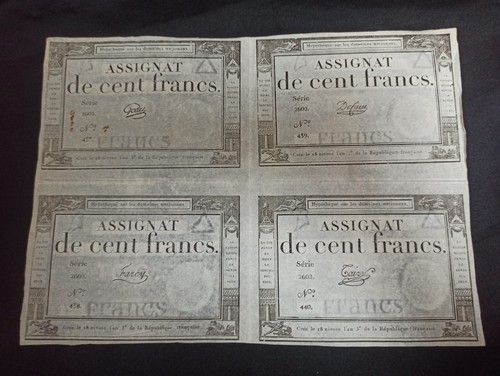 Planche assignats de 100 - planche,