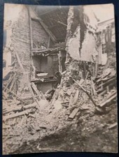 WW1 Roye Bombardement Maison Ruine Somme France 1917  Photo Ancienne Guerre