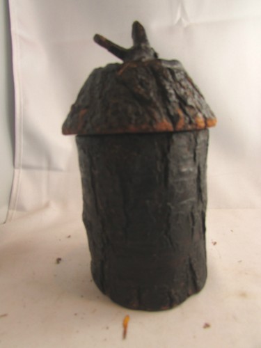 Ancien pot tabac - a, tabatiere