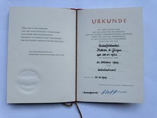 ancien certificat honorifique