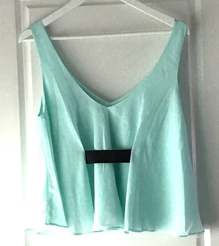 Top crop court effet - , voile