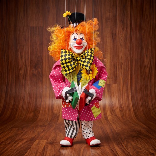 Clown marionnette art - clown,