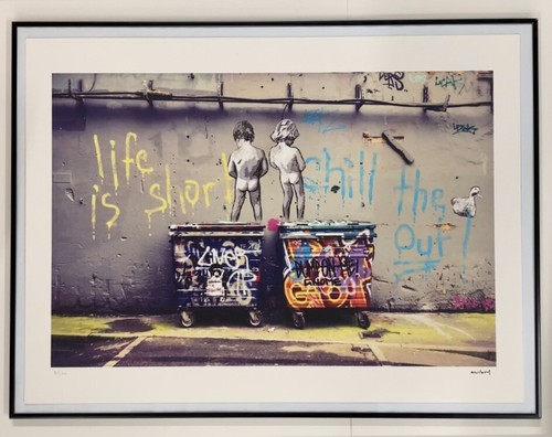 Lithographie banksy avec - banksy,