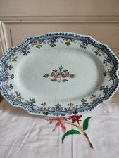 Plat faïence Rouen St Forge