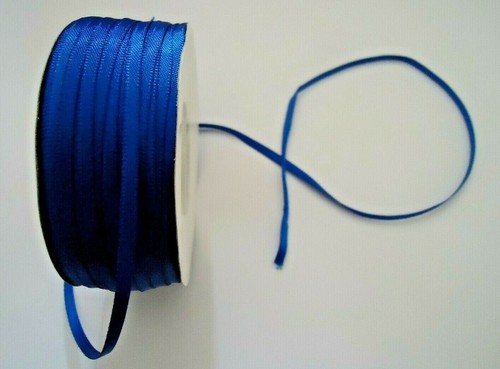 Ruban satin bleu roi - satin-,