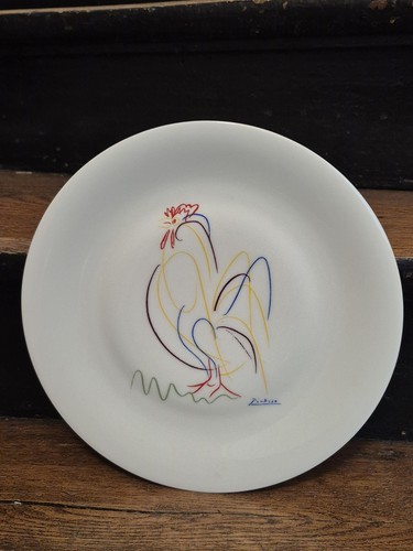 Assiette ancienne coq - le,