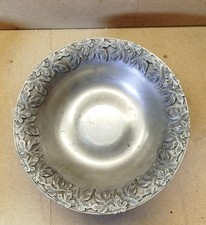 Superbe plateau à Fruits de JEAN GOARDERE En Étain fait Main 1kg900