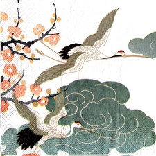 Serviettes en papier oiseau