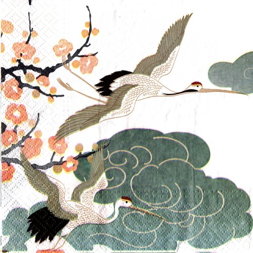 Serviettes papier oiseau - serviettes,