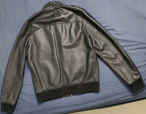 Veste cuir homme noir - en, xl