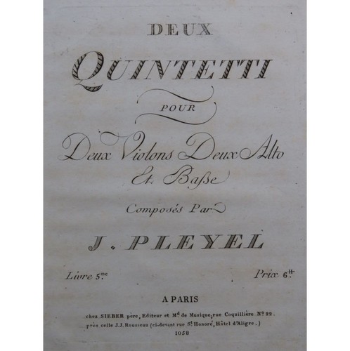 Pleyel ignace deux - pleyel,