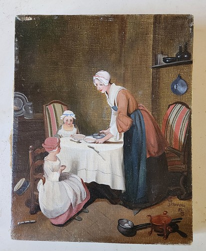 Huile sur toile originale - sur, *
