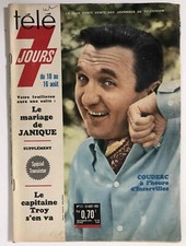 ►TELE 7 JOURS  n°177 - 1963 - ROGER COUDERC - RIKA ZARAI - PIER ANGELI - PEYSSON
