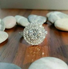 Bague double halo anniversaire