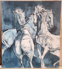 Tableau Huile sur carton