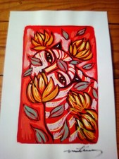 MARTINERY Philippe Grand Dessin Chat Acrylique 