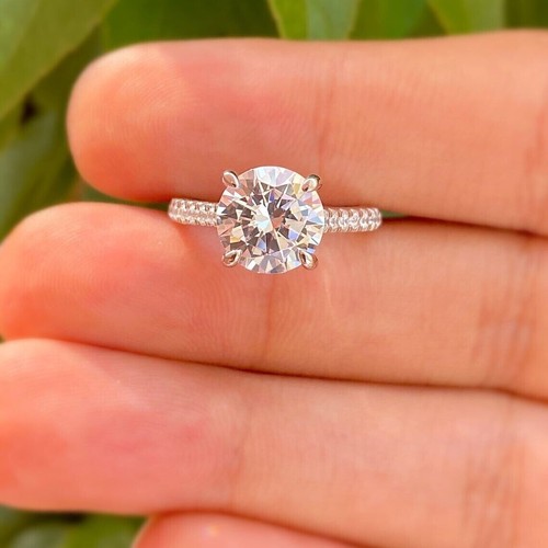 Bague fiançailles blanche - bague,