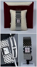 CARTIER PANTHERE RUBAN acier ref 2420 quartz cadran Pink Mother of Pearl